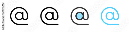 Icon set for email. Ideal for communication apps or messaging interfaces.