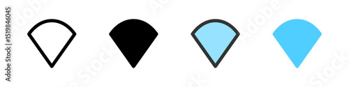 Icon set for WiFi. Perfect for network apps or connectivity interfaces.