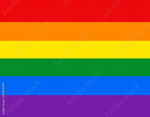 LGBTQ Pride Flag. Diversity and Inclusion Celebration. Pride Month. Rainbow Flag. Multicolor.