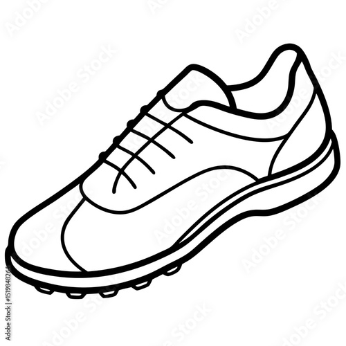 Cricket Shoe Illustration – Clean Vector Style