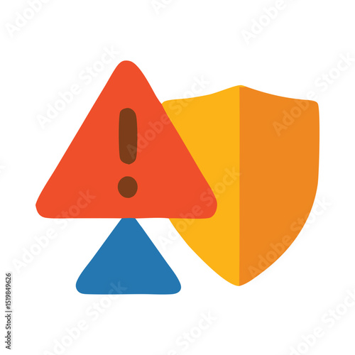 Risk management icon, representing the financial concept. Suitable for presentations, infographics, websites, and educational materials related to finance and investment.