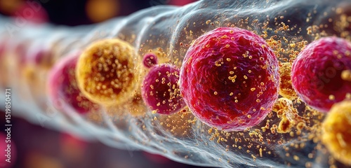 The process of thrombosis involves the aggregation of cells or platelets to form a thick clot