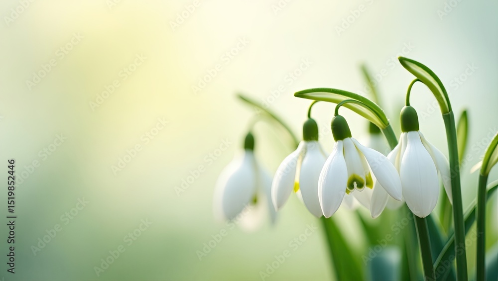 Obraz premium spring snowdrop flower