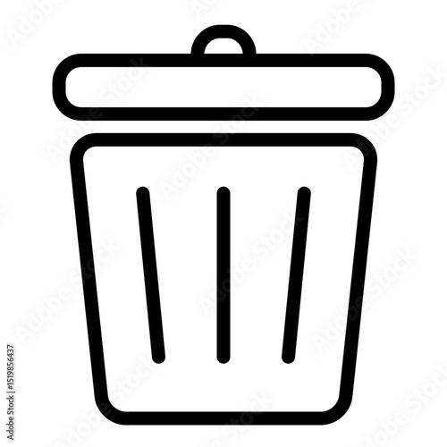 User interface trash bin icon