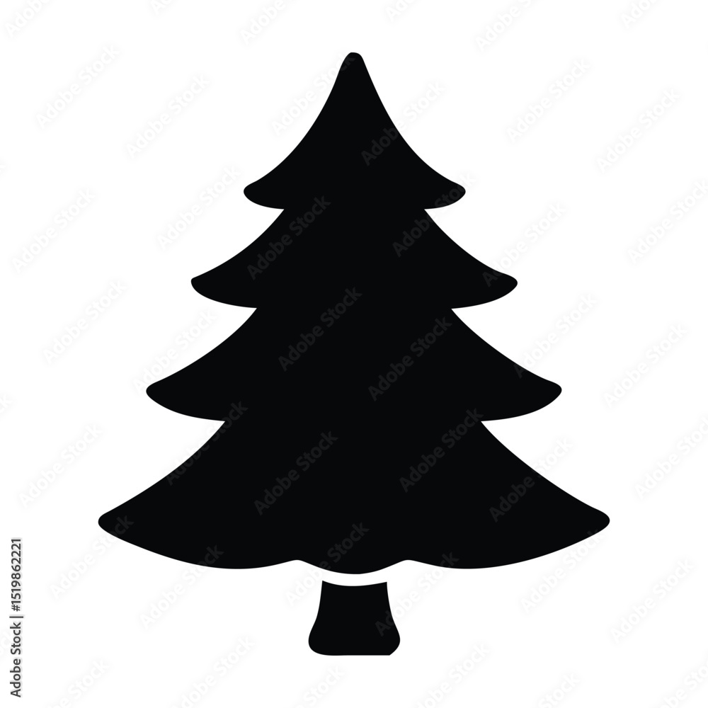 Fototapeta premium christmas tree vector illustration
