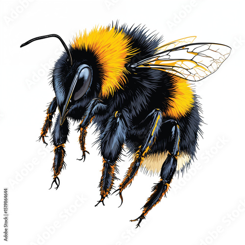bumble bee vector illustration isolated