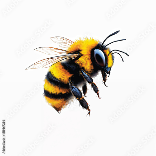 bumble bee vector illustration isolated
