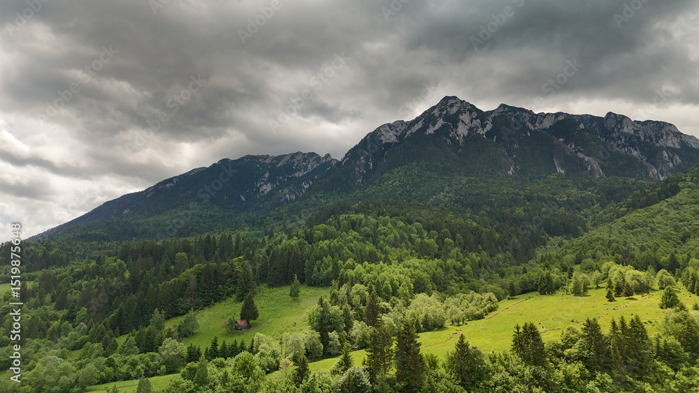 Obraz premium mountain landscape with clouds