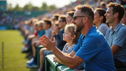 Exciting sports event local stadium crowd engagement outdoor environment spectator viewpoint family fun experience
