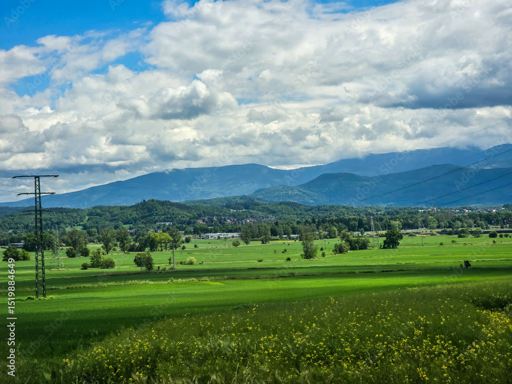 Obraz premium Mountain Majesty Breath of Endless Peaks