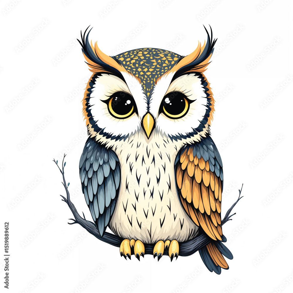 Obraz premium owl vector illustration isolated