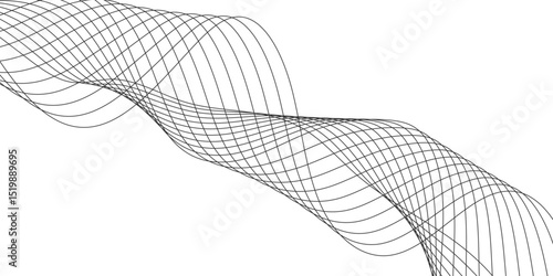 Abstract white background with a glowing abstract waves. Abstract wave element for design. Digital frequency track equalizer, Futuristic background design. Long exposure, Light painting photography.