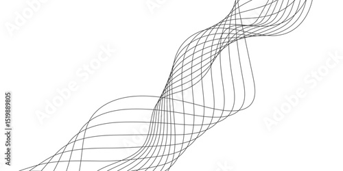 Abstract white background with a glowing abstract waves. Abstract wave element for design. Digital frequency track equalizer, Futuristic background design. Long exposure, Light painting photography.