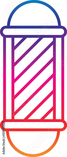 Cultural Tribute Vibrant Barbar Pole Silhouette Set for Diverse Projects