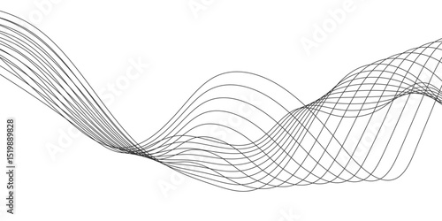 Abstract white background with a glowing abstract waves. Abstract wave element for design. Digital frequency track equalizer, Futuristic background design. Long exposure, Light painting photography.