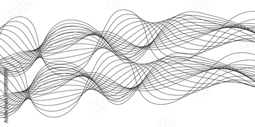 Abstract white background with a glowing abstract waves. Abstract wave element for design. Digital frequency track equalizer, Futuristic background design. Long exposure, Light painting photography.