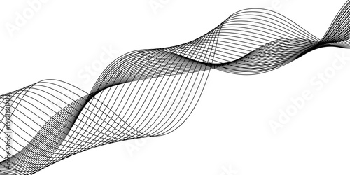 Abstract white background with a glowing abstract waves. Abstract wave element for design. Digital frequency track equalizer, Futuristic background design. Long exposure, Light painting photography.