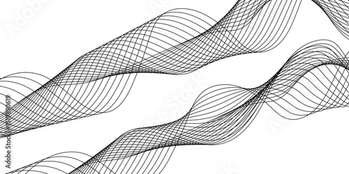Abstract white background with a glowing abstract waves. Abstract wave element for design. Digital frequency track equalizer, Futuristic background design. Long exposure, Light painting photography.