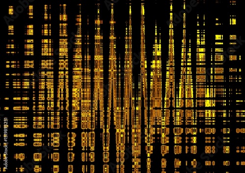 Abstraktes dynamisches futuristisches digitales Kunstwerk ohne Mithilfe von 