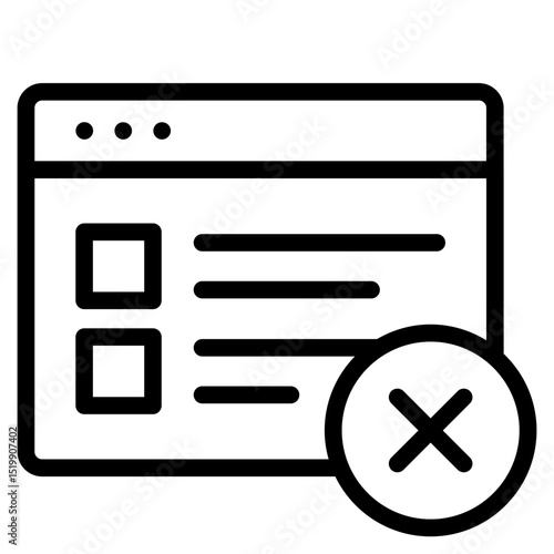 Social media off icon in vector illustration