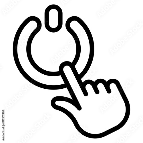 Switch off icon in vector illustration