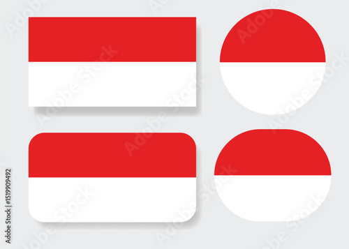 Indonesia Flag Collection Illustration Free Download Indonesia Flag Collection Illustration - GFXLoad