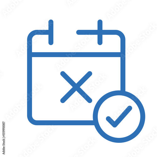 Cancel Anytime Icon – Vector Line Symbol for Subscription or Service Assurance