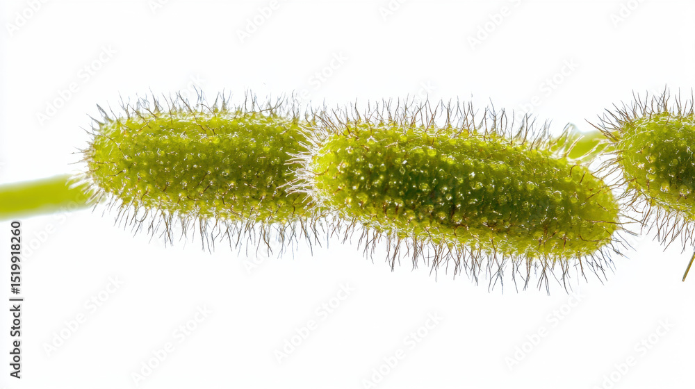 Naklejka premium a plant bacteria pathogen Clipping path included. Isolated on white background. 3D Illustration.