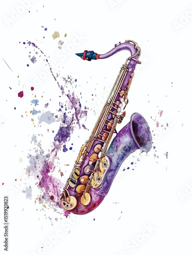saxophone vector art