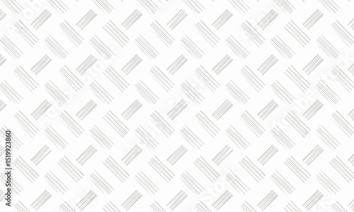 Subtle Geometric Woven Blocks Seamless Pattern - Light Grey and White Texture