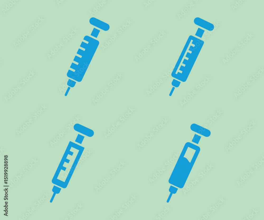 Medical syringe fill icon set . vector illustration. Medical syringe fill icon set . vector illustration.
