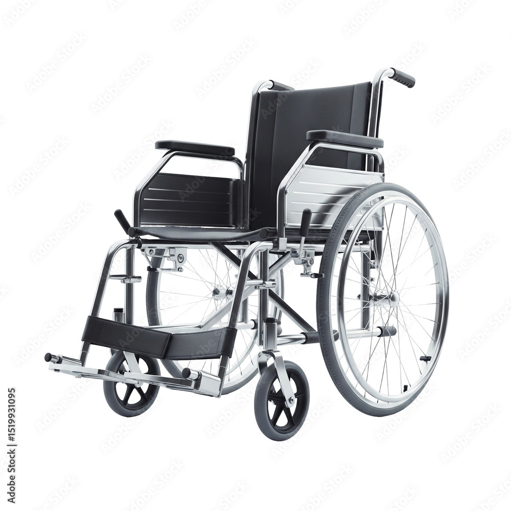Fototapeta premium wheelchair on white background
