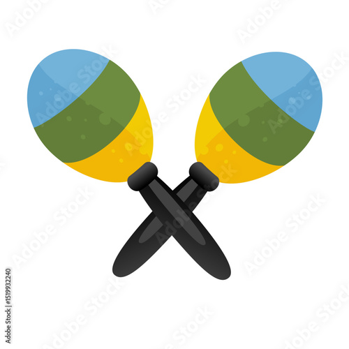 Mexican maracas – vector illustration