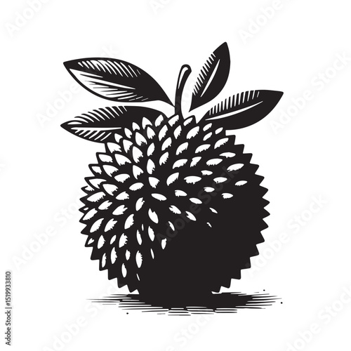 Black Arancini Silhouette Vector, High Quality Illustration on White Background