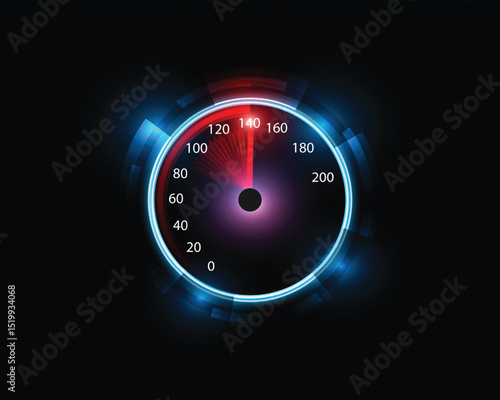Speedometer, Speed ​​Background, Racing, Abstract