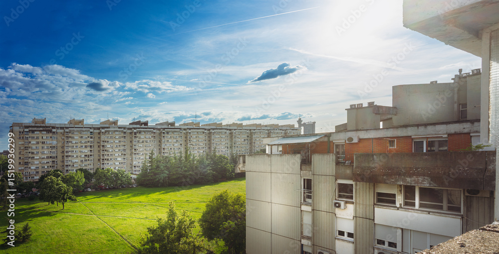 Fototapeta premium Old buildings in Belgrade, Serbia