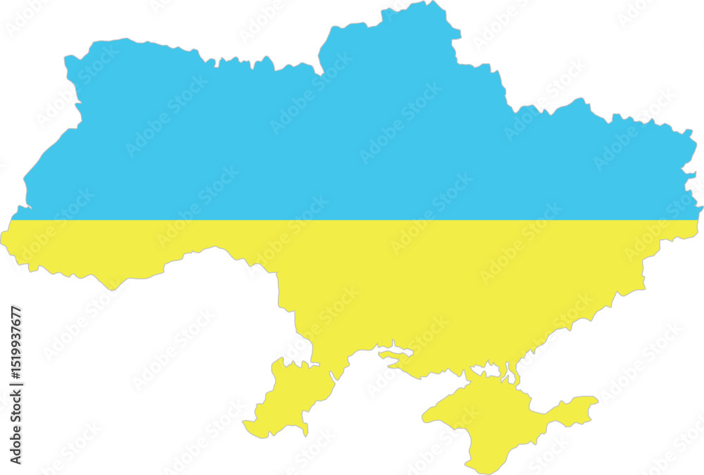 Ukrainian map isolated on white background. Vector illustration Ukrainian map isolated on white background. Vector illustration
