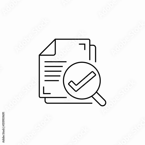 approved documents icon sign vector