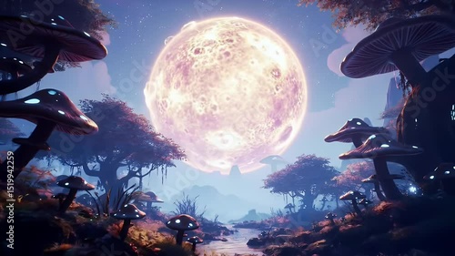 Abstract glowing object background