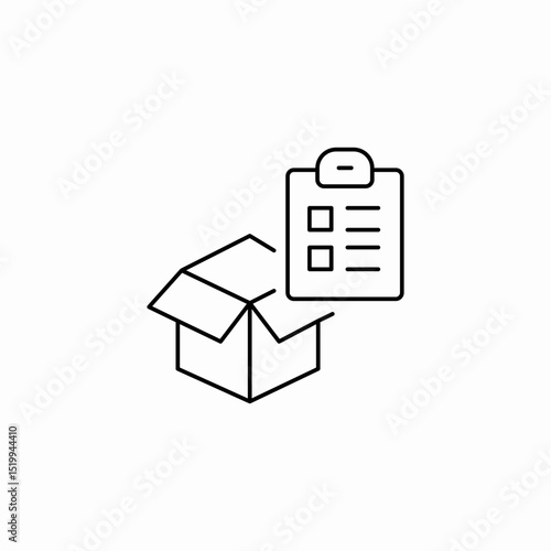 package checklist icon sign vector