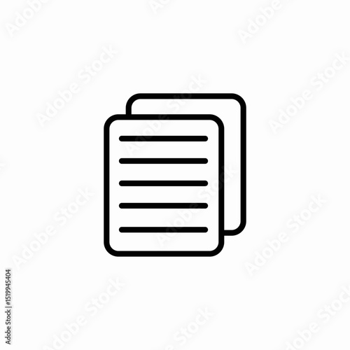 printed documents icon sign vector