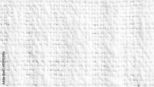  Vector white natural linen fabric texture background. White fabric jute hessian sackcloth canvas woven gauze texture pattern in light white color blank. Natural linen and cotton cloth texture decorat
