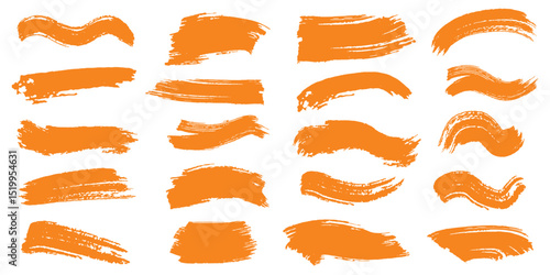Ink stencil brush strokes and grunge lines with paint splashes drawn in a rectangular shaped composition for text, callouts. Brush strokes in dirty style with drops blots. Grunge banners. EPS 10. 