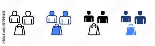Customer icon sheet multiple style collection