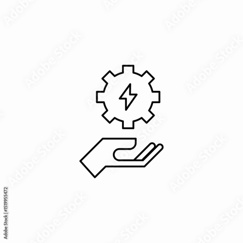 energy management icon sign vector