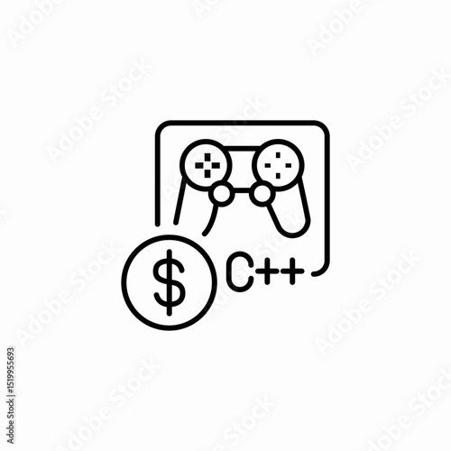 game price money icon sign vector
