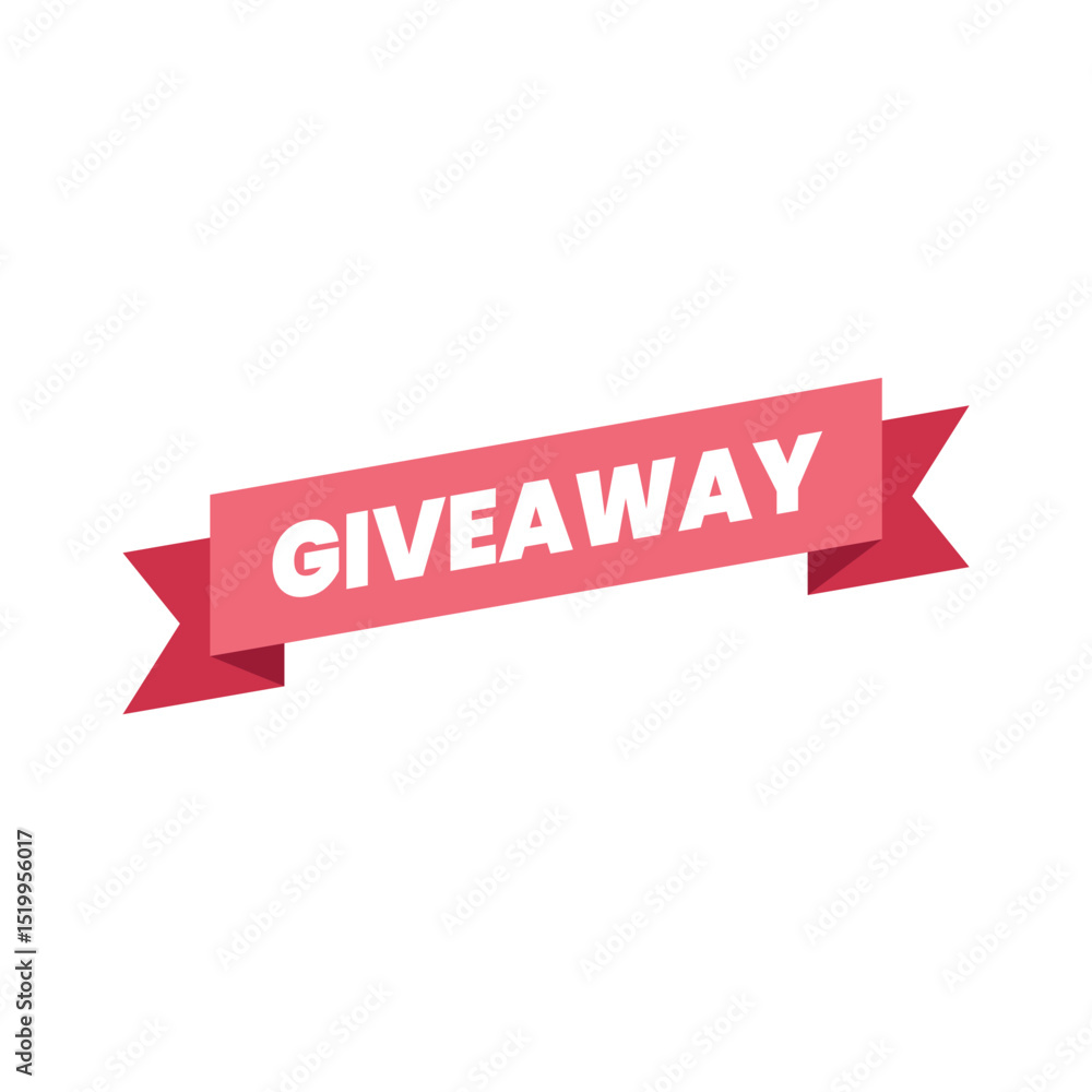 Giveaway label banner. Modern banner with surprise gift. Web template for promotion. Giveaway label banner. Modern banner with surprise gift. Web template for promotion.