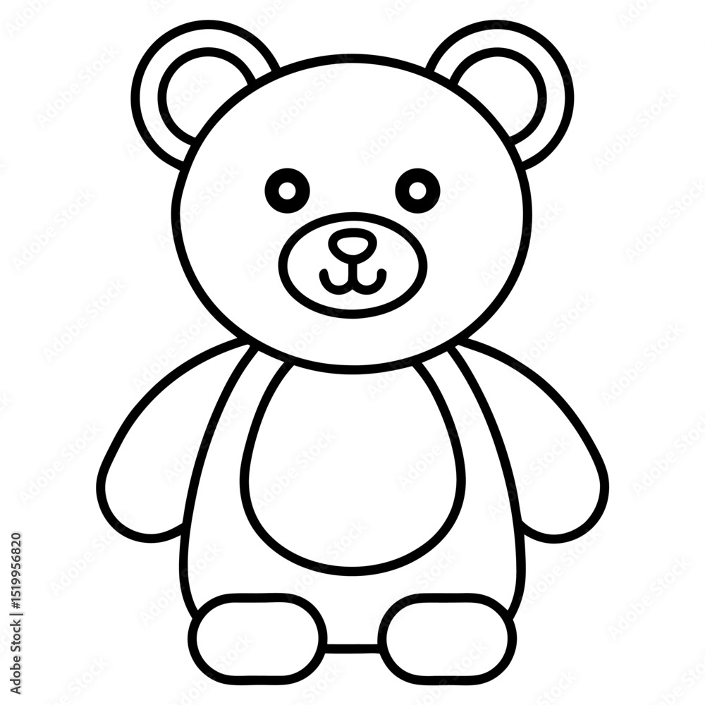 Naklejka premium teddy bear vector illustration