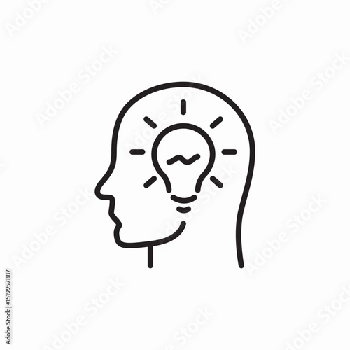 creative mind icon sign vector