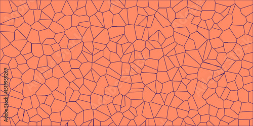 Reticulated crackle pattern with modern abstract design


